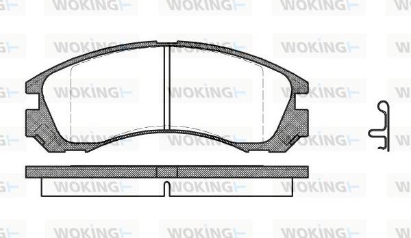 Woking P2543.22 - Brake Pad Set, disc brake autospares.lv