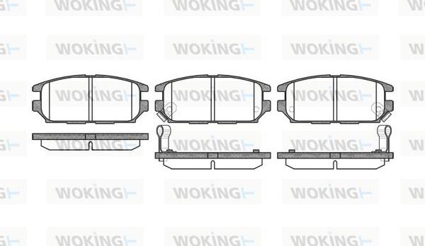 Woking P2563.12 - Brake Pad Set, disc brake autospares.lv