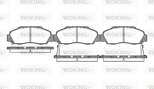 Woking P2513.02 - Brake Pad Set, disc brake autospares.lv