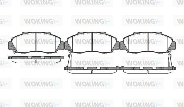 Woking P2513.32 - Brake Pad Set, disc brake autospares.lv