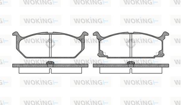 Woking P2583.00 - Brake Pad Set, disc brake autospares.lv