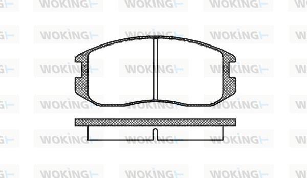 Woking P2573.00 - Brake Pad Set, disc brake autospares.lv