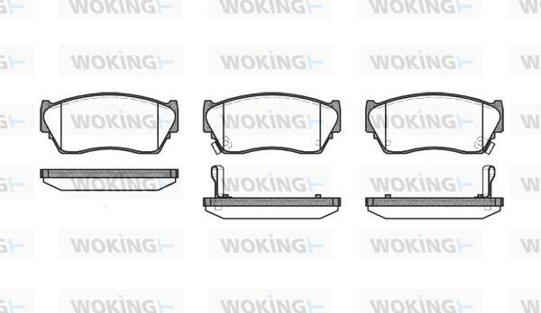 Woking P2643.02 - Brake Pad Set, disc brake autospares.lv