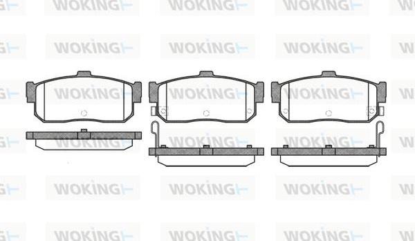 Woking P2663.22 - Brake Pad Set, disc brake autospares.lv