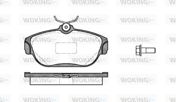 Woking P2683.00 - Brake Pad Set, disc brake autospares.lv