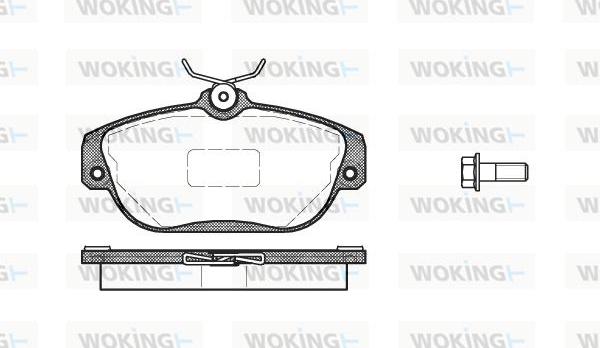 Woking P2683.10 - Brake Pad Set, disc brake autospares.lv