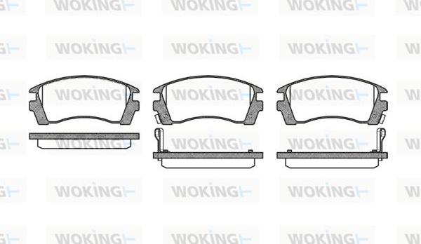 Woking P2633.02 - Brake Pad Set, disc brake autospares.lv