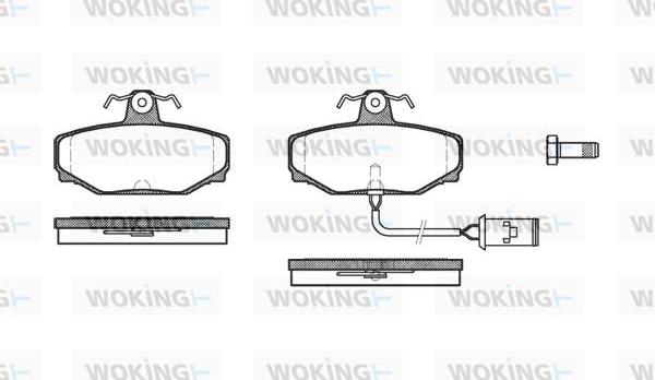 Woking P2043.02 - Brake Pad Set, disc brake autospares.lv