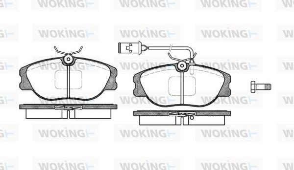 Woking P2053.02 - Brake Pad Set, disc brake autospares.lv