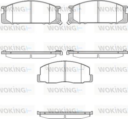 Woking P2063.12 - Brake Pad Set, disc brake autospares.lv