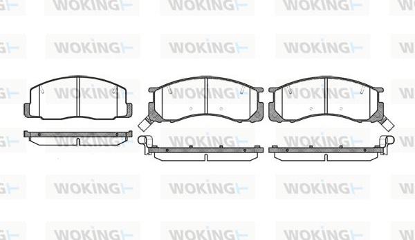 Woking P2063.32 - Brake Pad Set, disc brake autospares.lv