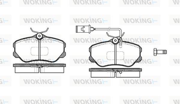 Woking P2033.12 - Brake Pad Set, disc brake autospares.lv