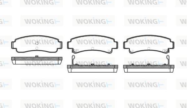 Woking P2023.02 - Brake Pad Set, disc brake autospares.lv