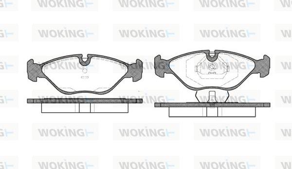 Woking P2193.00 - Brake Pad Set, disc brake autospares.lv