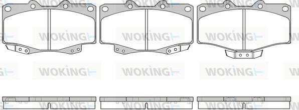 Woking P2153.04 - Brake Pad Set, disc brake autospares.lv