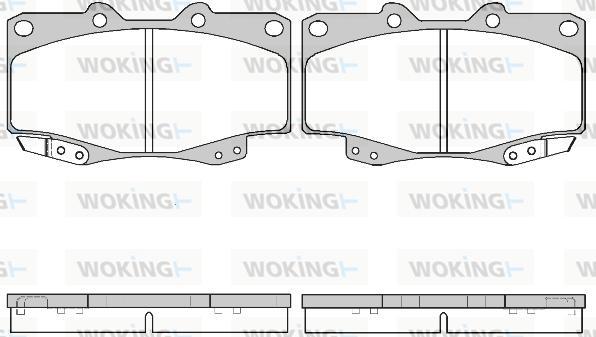 Woking P2153.22 - Brake Pad Set, disc brake autospares.lv
