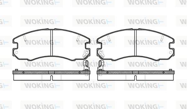 Woking P2163.04 - Brake Pad Set, disc brake autospares.lv