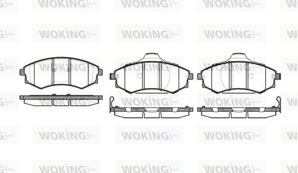 Woking P2183.92 - Brake Pad Set, disc brake autospares.lv