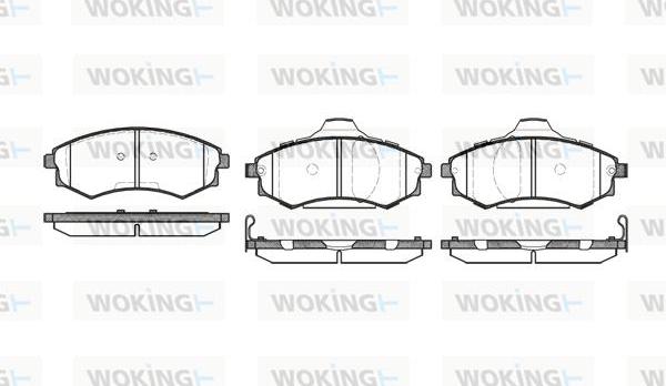 Woking P2183.05 - Brake Pad Set, disc brake autospares.lv