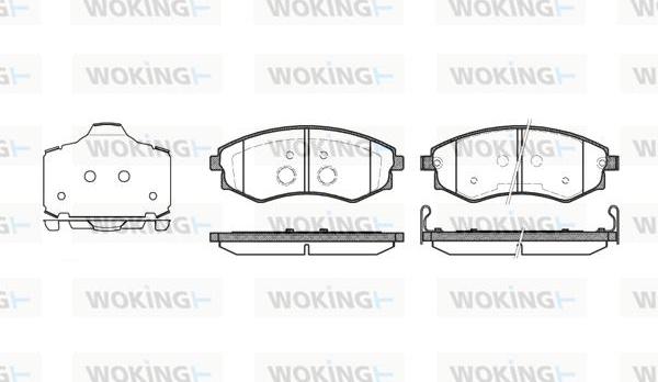 Woking P2183.03 - Brake Pad Set, disc brake autospares.lv