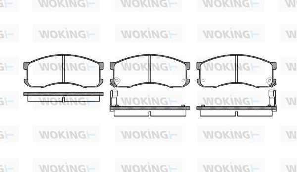 Woking P2133.02 - Brake Pad Set, disc brake autospares.lv