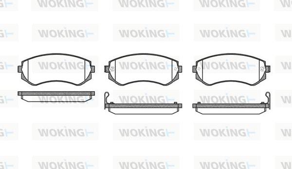 Woking P2173.12 - Brake Pad Set, disc brake autospares.lv