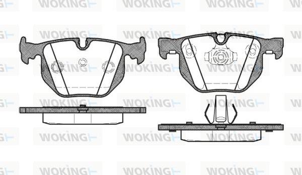 Woking P2813.40 - Brake Pad Set, disc brake autospares.lv