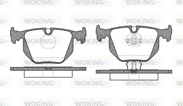 Woking P2813.00 - Brake Pad Set, disc brake autospares.lv