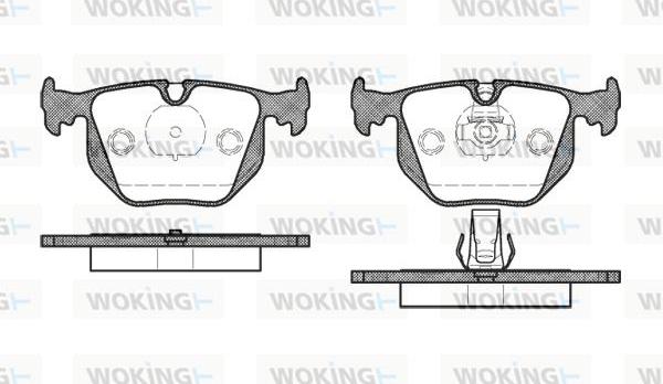 Woking P2813.20 - Brake Pad Set, disc brake autospares.lv