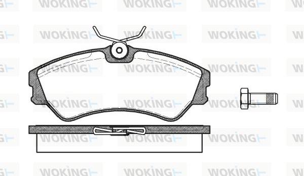 Woking P2833.00 - Brake Pad Set, disc brake autospares.lv