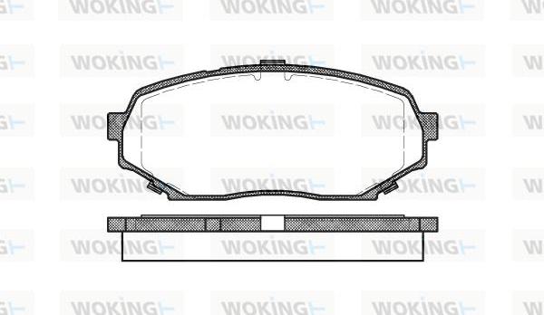 Woking P2393.00 - Brake Pad Set, disc brake autospares.lv