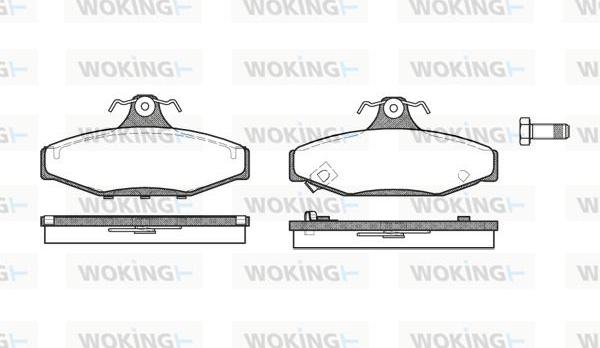Woking P2353.02 - Brake Pad Set, disc brake autospares.lv