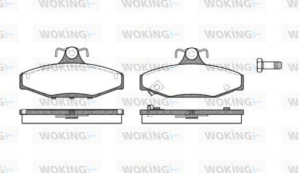 Woking P2353.22 - Brake Pad Set, disc brake autospares.lv
