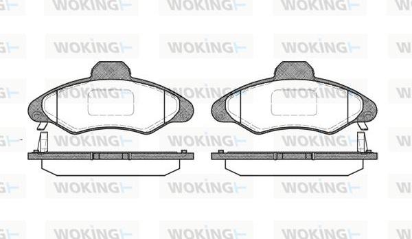 Woking P2313.04 - Brake Pad Set, disc brake autospares.lv