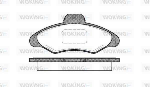 Woking P2313.00 - Brake Pad Set, disc brake autospares.lv