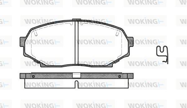 Woking P2383.12 - Brake Pad Set, disc brake autospares.lv