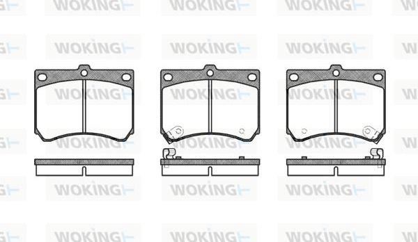 Woking P2333.02 - Brake Pad Set, disc brake autospares.lv