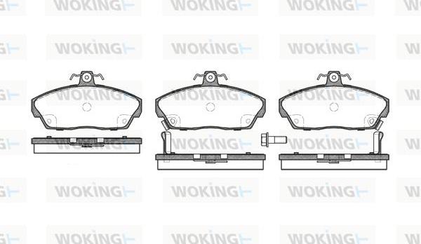 Woking P2373.02 - Brake Pad Set, disc brake autospares.lv