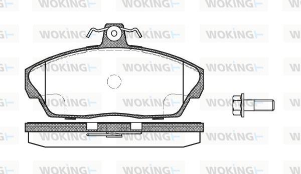 Woking P2373.10 - Brake Pad Set, disc brake autospares.lv