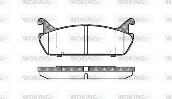 Woking P2293.00 - Brake Pad Set, disc brake autospares.lv