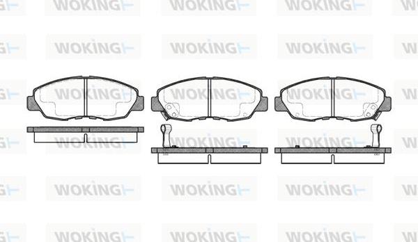 Woking P2243.02 - Brake Pad Set, disc brake autospares.lv