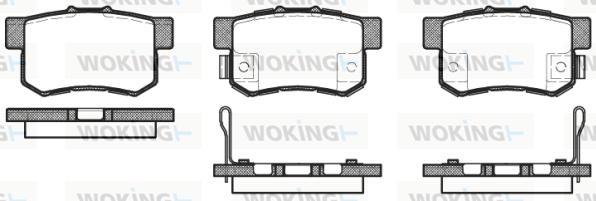 Woking P2253.52 - Brake Pad Set, disc brake autospares.lv
