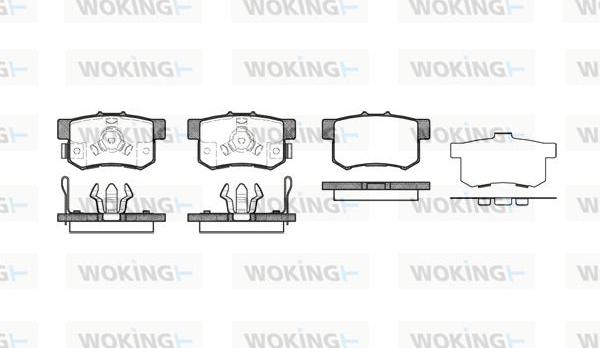 Woking P2253.04 - Brake Pad Set, disc brake autospares.lv