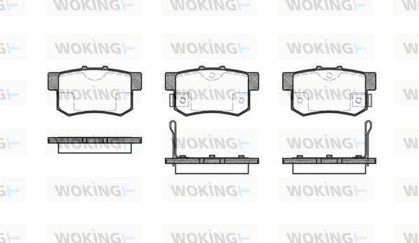 Woking P2253.02 - Brake Pad Set, disc brake autospares.lv