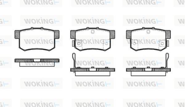 Woking P2253.32 - Brake Pad Set, disc brake autospares.lv