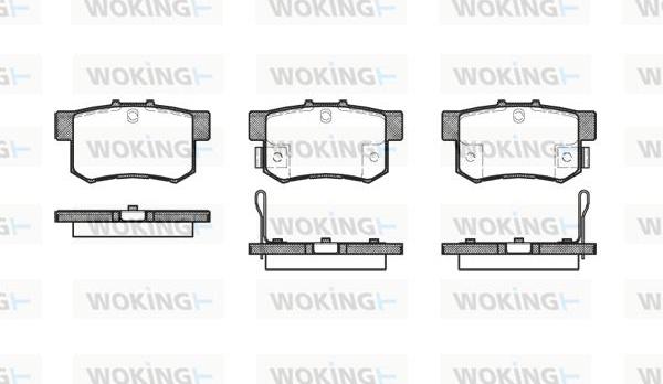 Woking P2253.22 - Brake Pad Set, disc brake autospares.lv