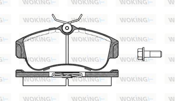 Woking P2203.00 - Brake Pad Set, disc brake autospares.lv