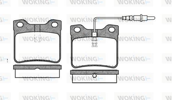 Woking P2213.22 - Brake Pad Set, disc brake autospares.lv