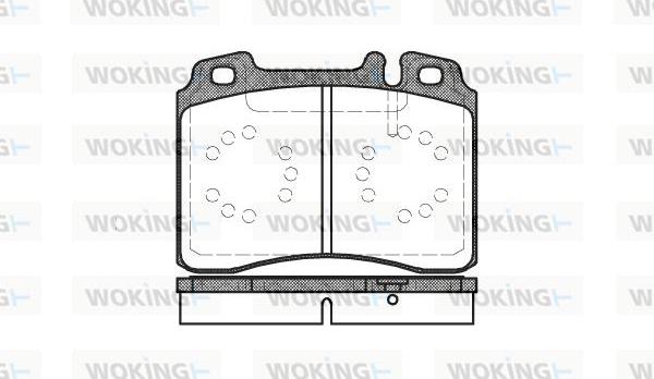 Woking P2793.00 - Brake Pad Set, disc brake autospares.lv