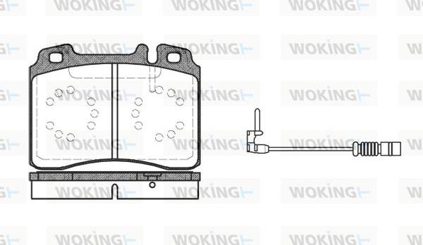 Woking P2793.12 - Brake Pad Set, disc brake autospares.lv